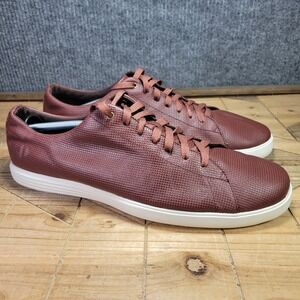 Cole Haan Grand ØS Crosscourt Mens 13 Rum Raisin Casual Leather Sneaker Shoes
